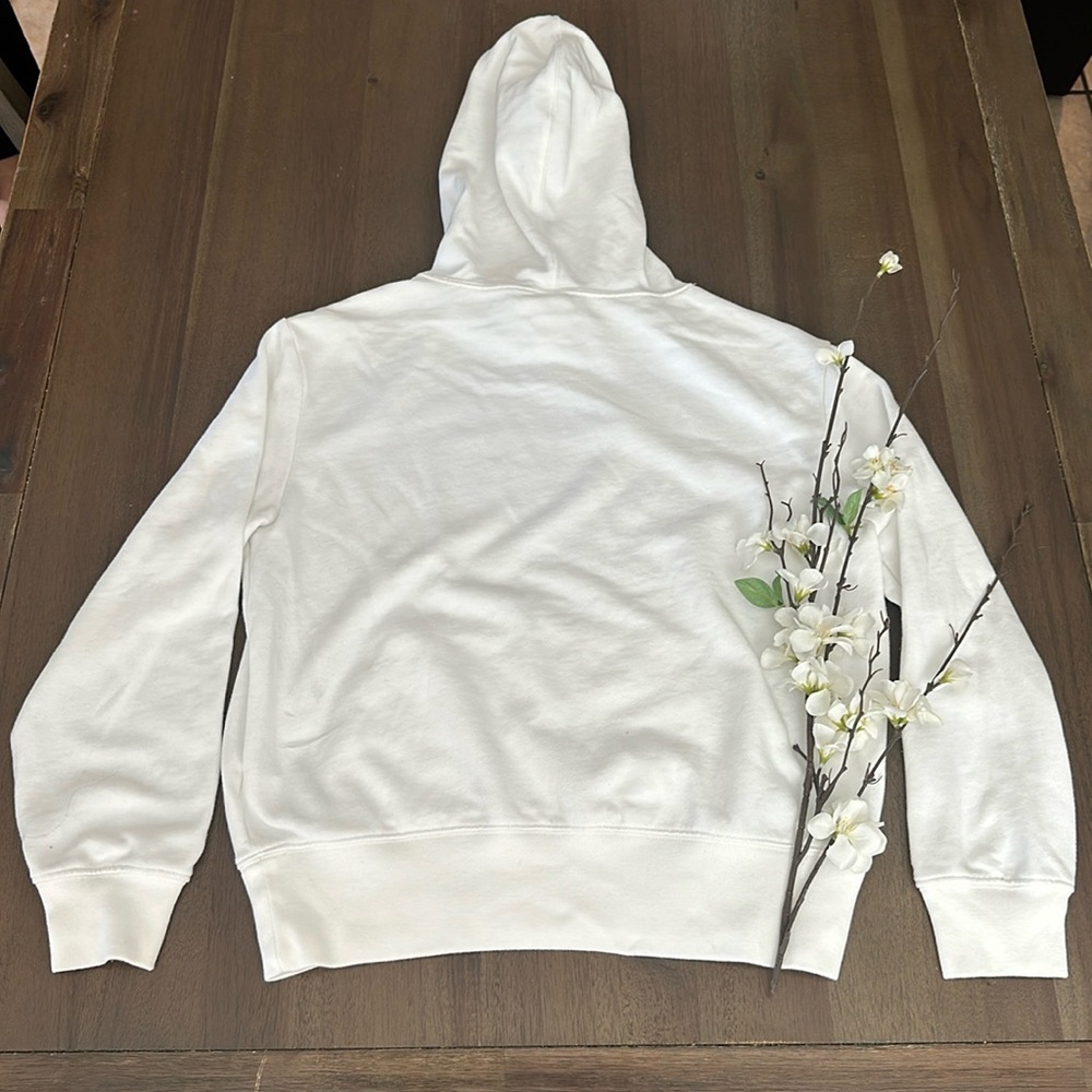 Gap women’s fleece hoodie off white - Picture 2 of 5